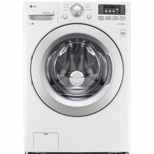 Laveuse à chargement frontal LG WM3170CW de 27 pouces et 4,3 pi³, 7 cycles de lavage