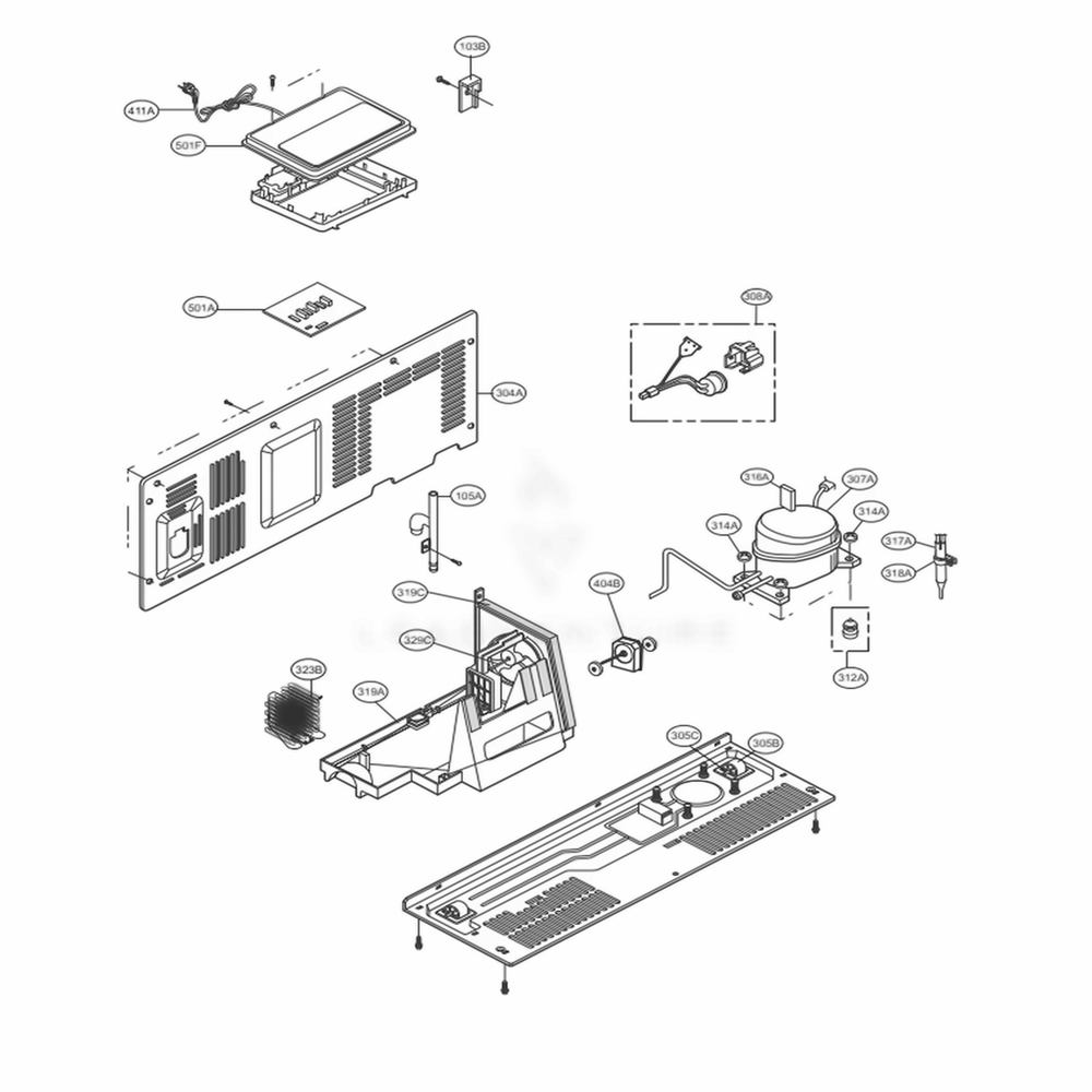 LG Refrigerator Main Pcb - EBR85624977