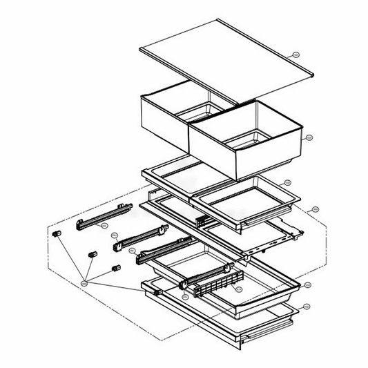 LG Refrigerator Tray Cover - ACQ88687201