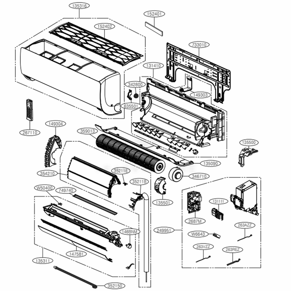 LG MCK68472701 Cover