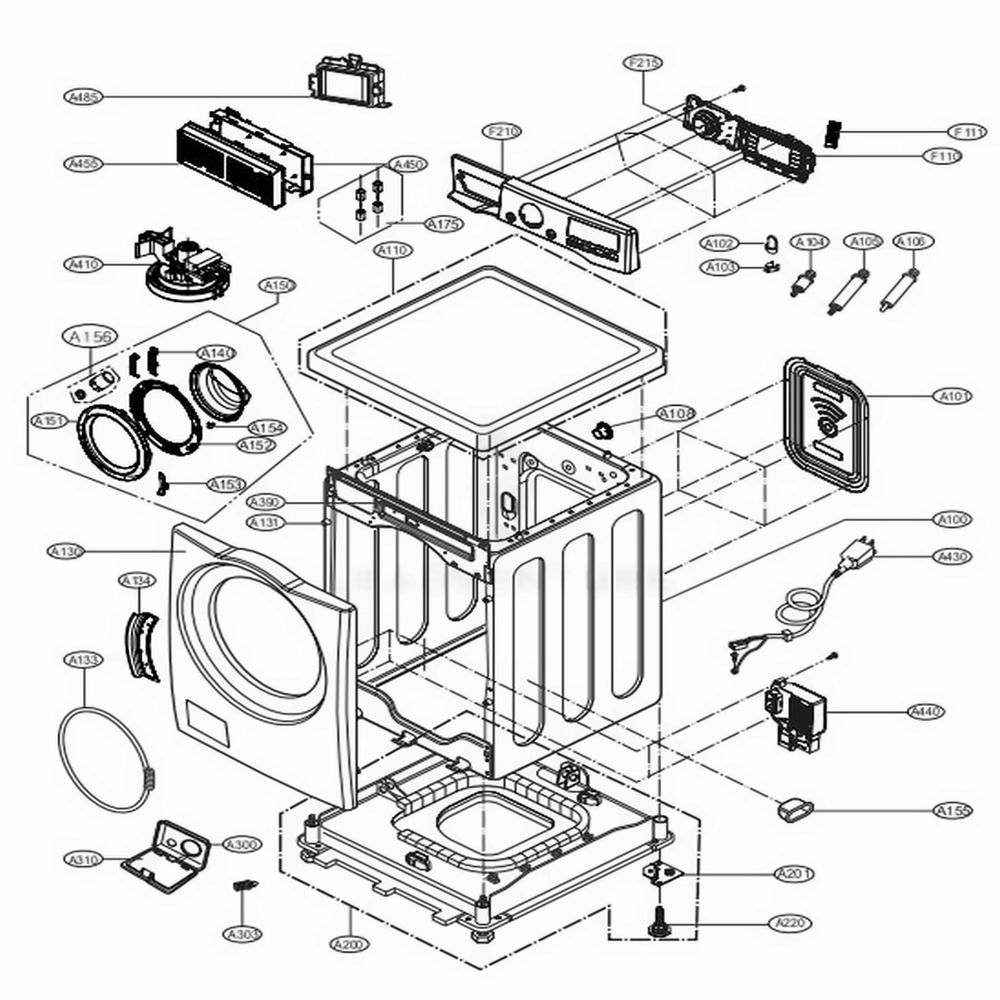 LG ADC74154914 Door Assembly