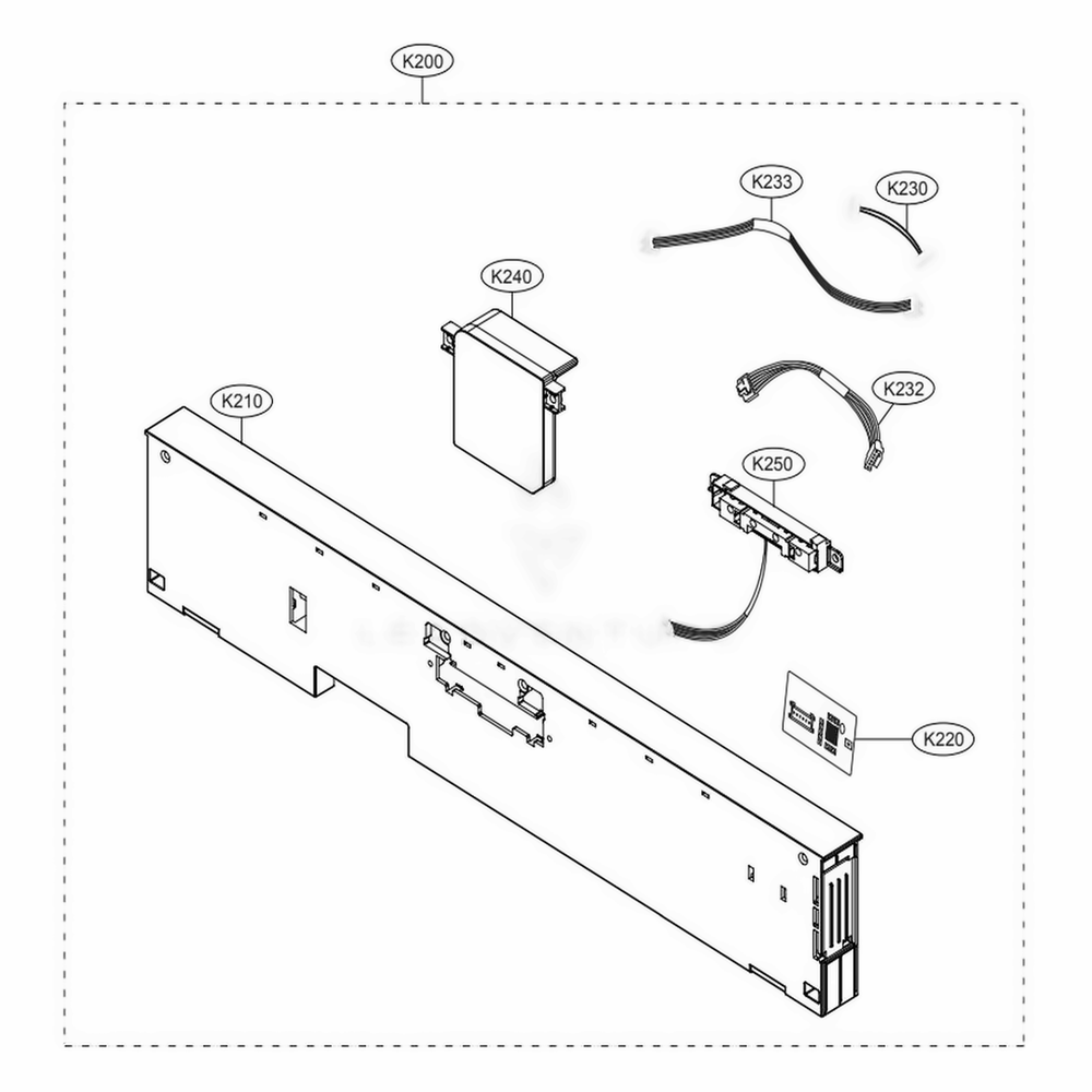 LG AGL75675213 Oven-Range Control Panel Assembly