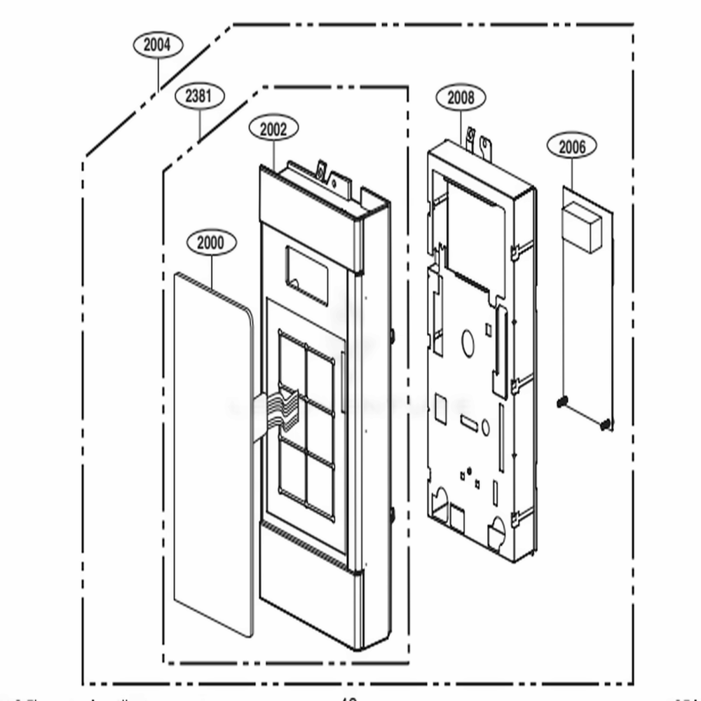 LG EBR84124403 Oven-Range Pcb Assembly