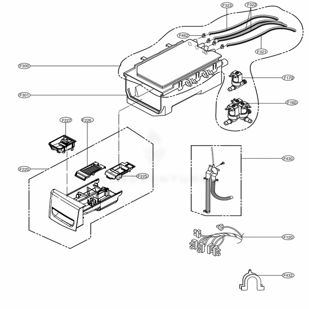 LG MBL67499003 Washer Softener Cap