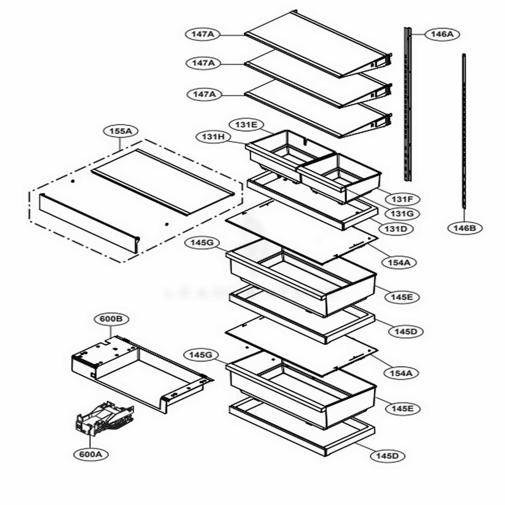 LG ACQ90039103 Oven-Range Tv Cover Assembly