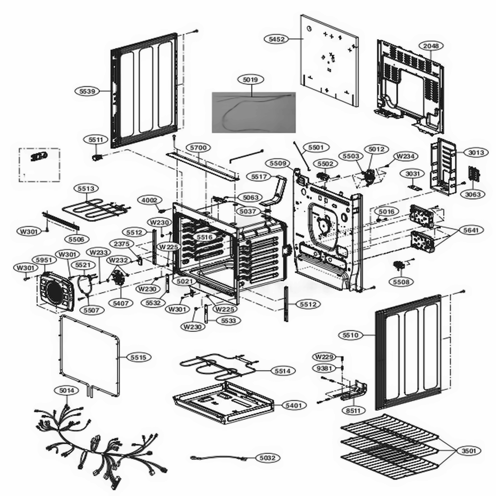 LG MFZ66946601 Range Packing, Gasket