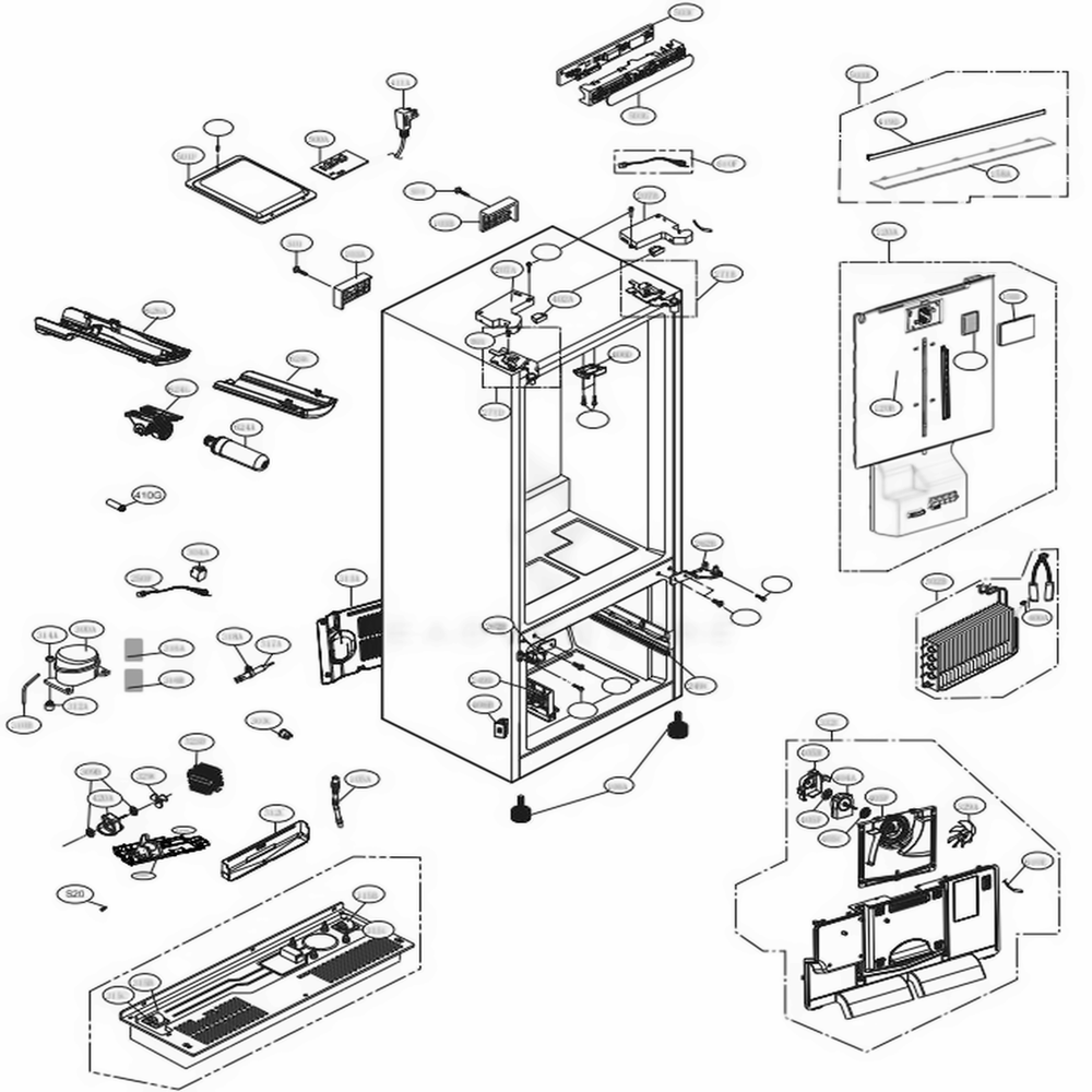 LG ACW75477503 Refrigerator Decor Assembly