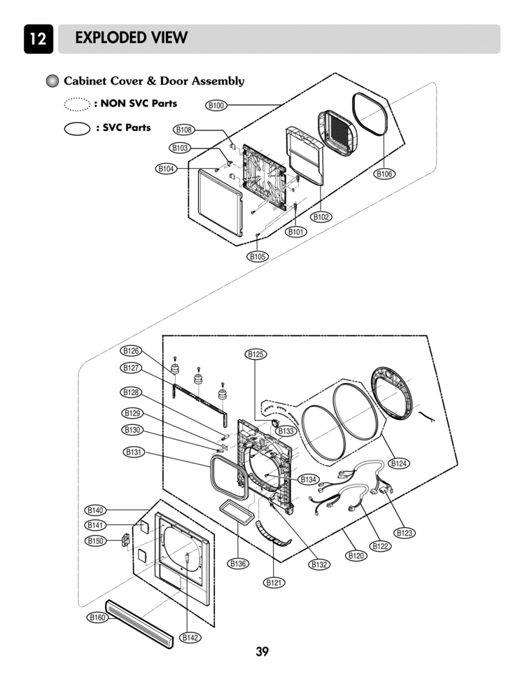 LG 4026EL3008A Dryer Hook Locker