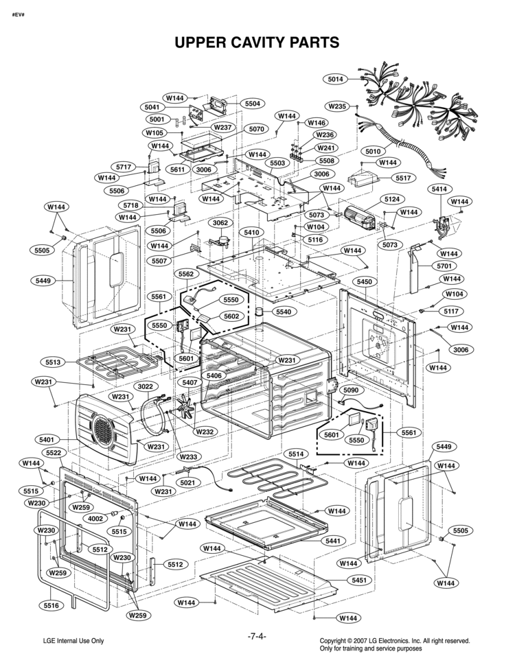 LG MBR40415301 Oven Chamber