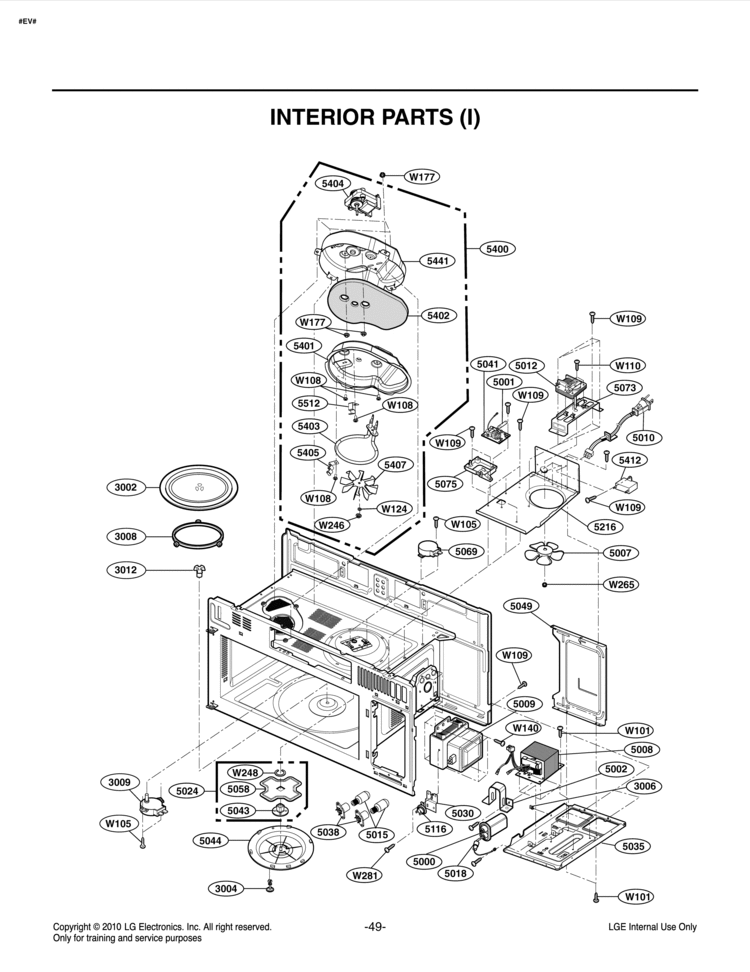 LG MEA42959501 Air Guide