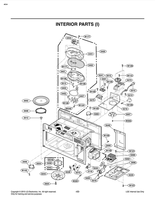 LG Oven-Range Air Guide - MEA42959501