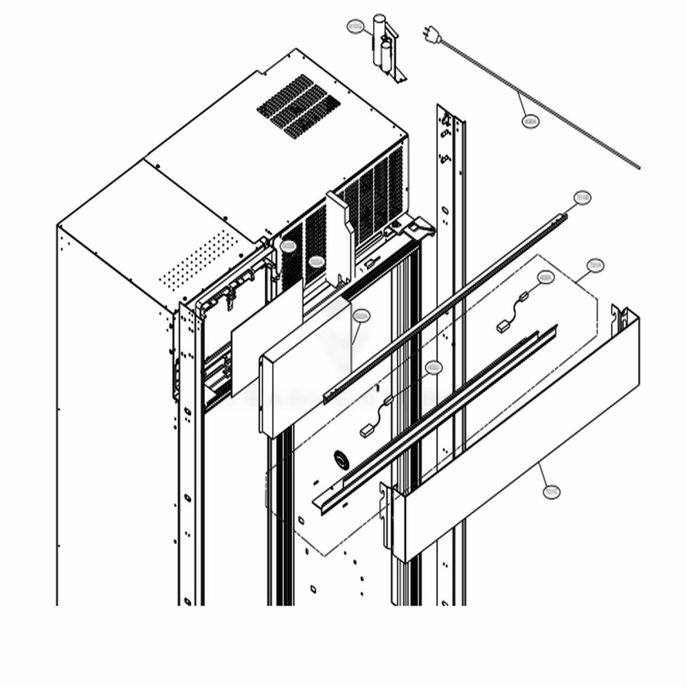 LG MBN62245203 Refrigerator Upper Case