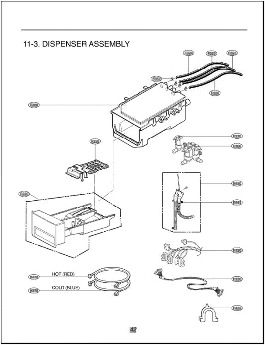 LG Washing Machine Drawer Panel - AGL73137001