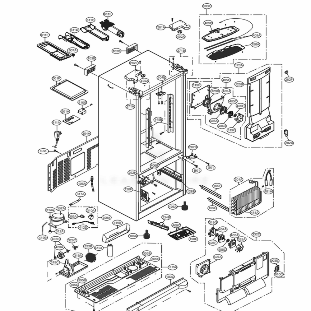 LG MGE39575306 Pipecompressor Sealing