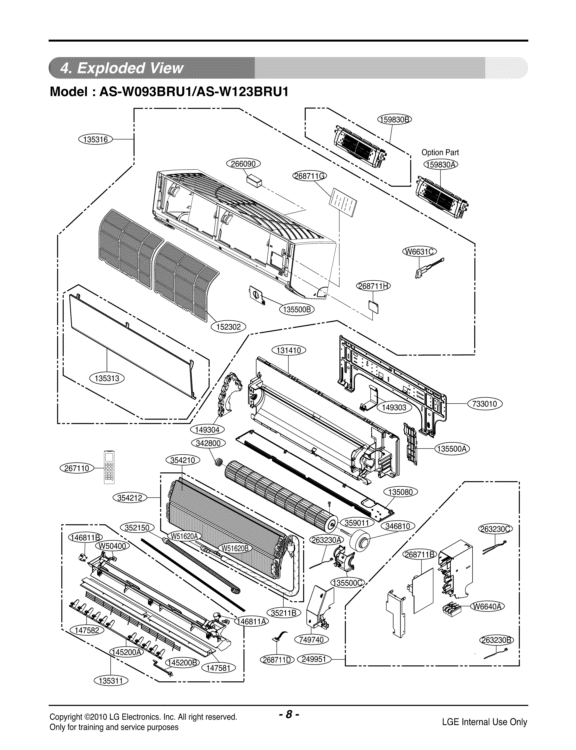  LG MEG56994601 Tubing Holder