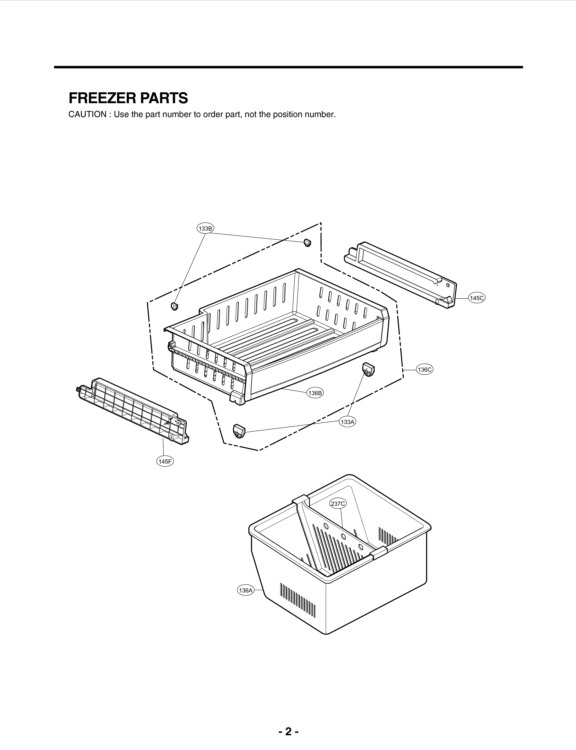 LG Refrigerator Drawer Tray - AJP73894601