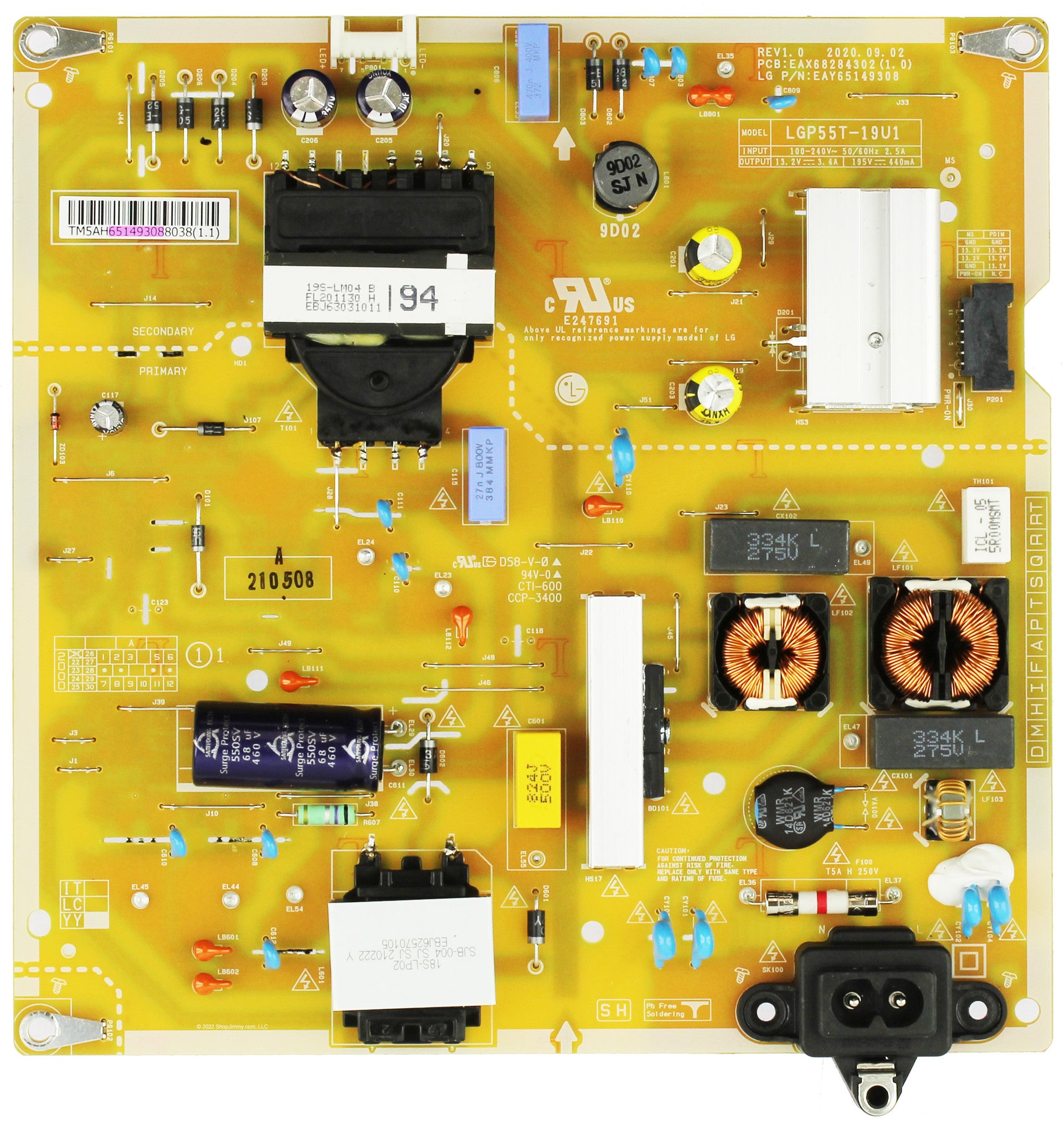 LG EAY65149308 Power Supply Assembly