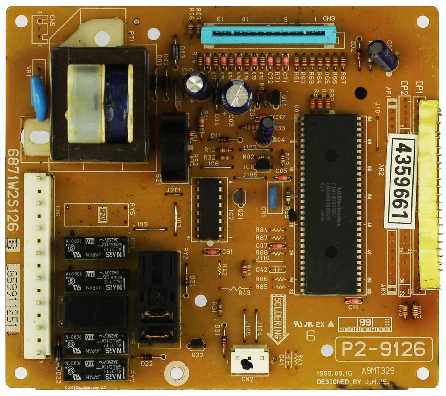 LG Oven-Range Sub Pcb - 6871W2S126B