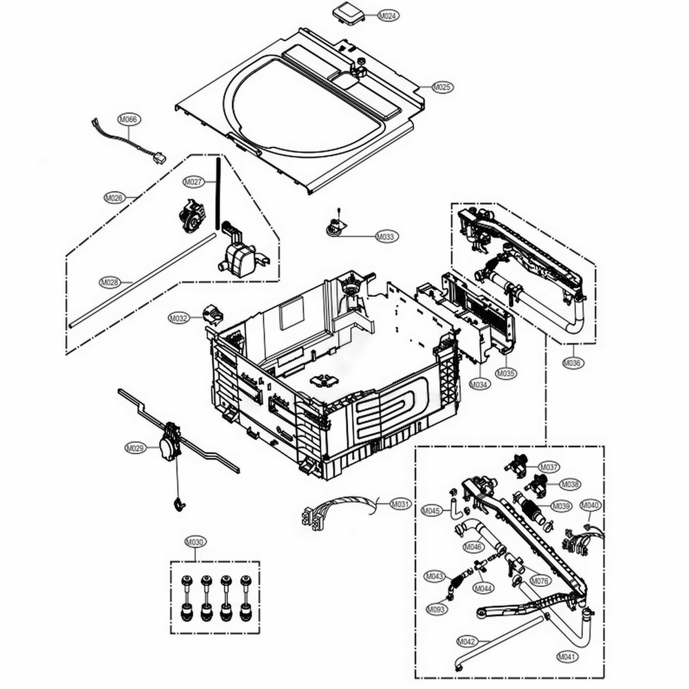 LG MCK68426105 Washer Water Inlet Cover