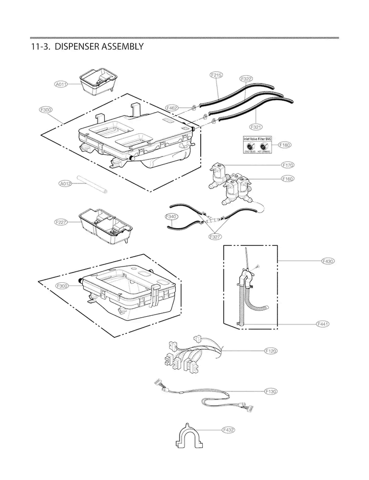 LG EAD61951312 Washer Multi Harness