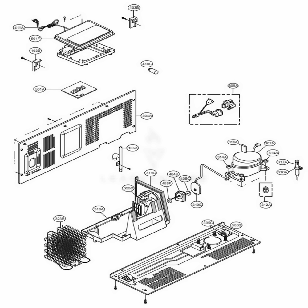 LG EBR87145177 Refrigerator Main Pcb Assembly