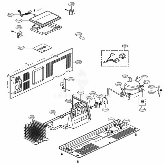 LG Refrigerator Main Pcb - EBR87145177