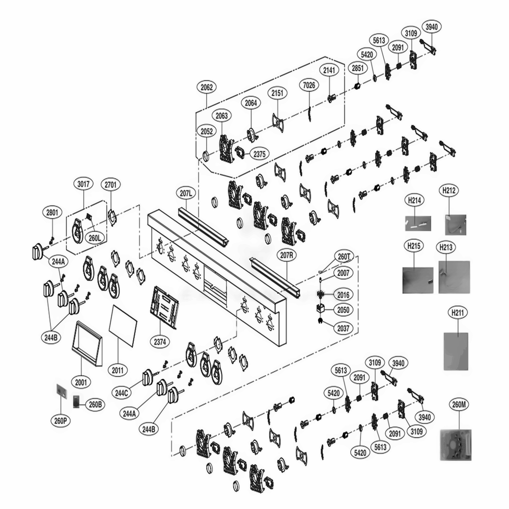  LG AJJ75518601 Oven-Range Pcb Supporter Assembly