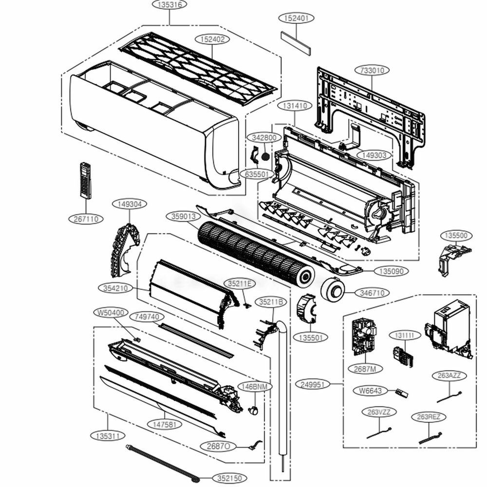 LG ACW74737238 Decor Assembly