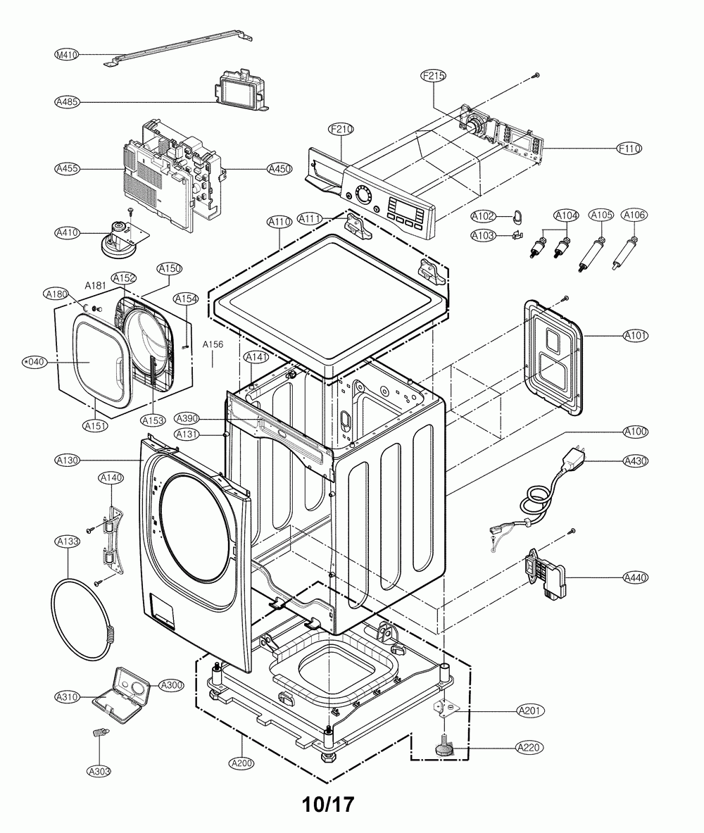 LG MCK47135513 Washer Cabinet Cover