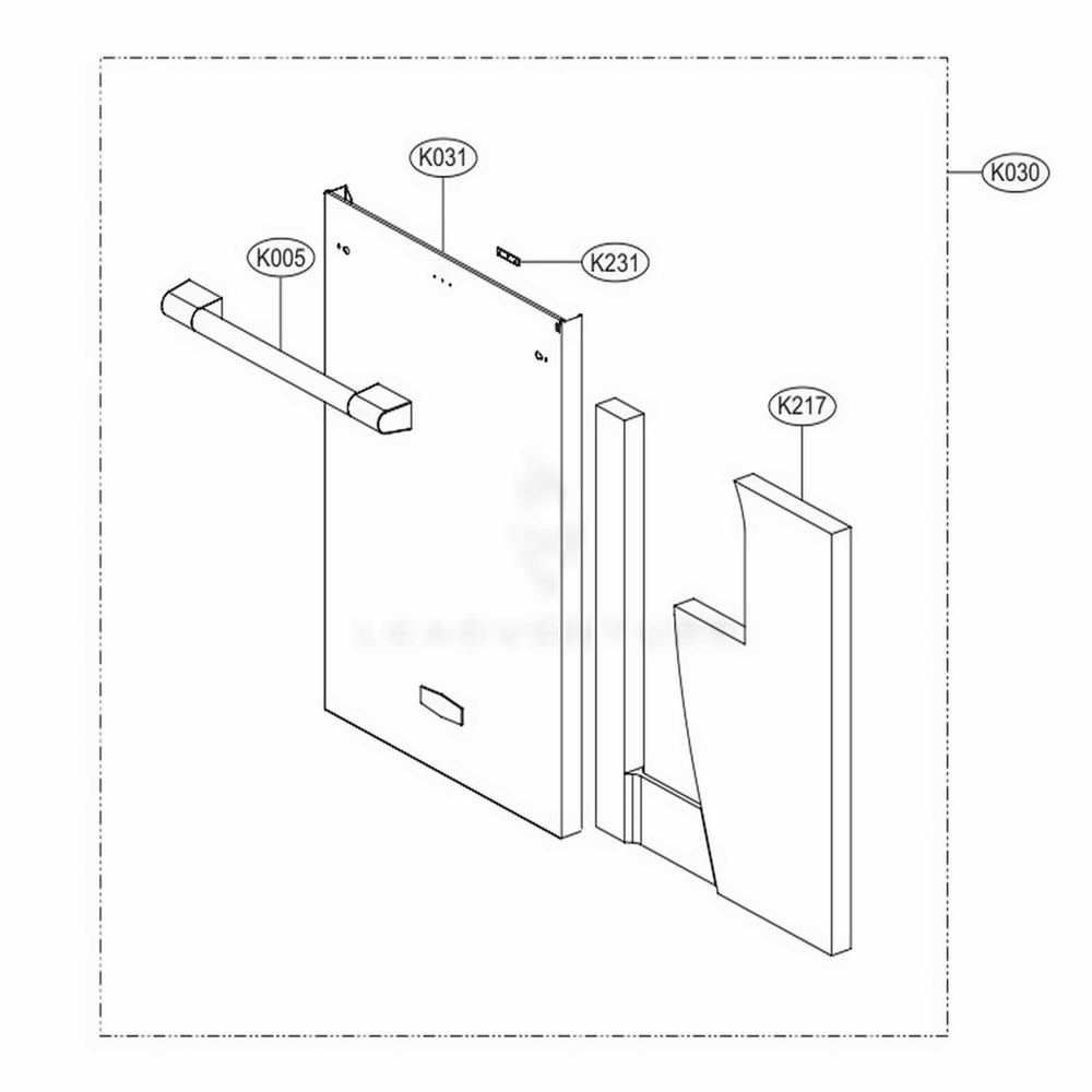 LG AGM75570313 Oven-Range Cover Assy