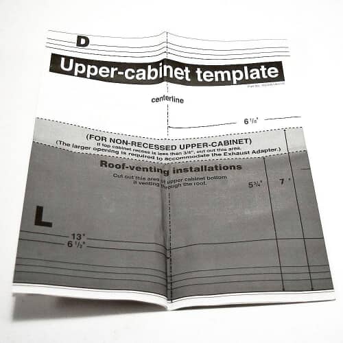 LG Oven-Range Template Card - 4922W1A021E