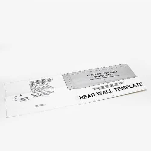 LG Oven-Range Template Card - 4922W5A061A