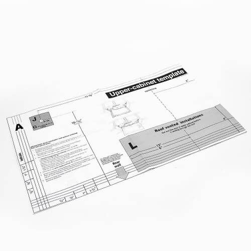 LG Oven-Range Template Card - 4922W5A066A
