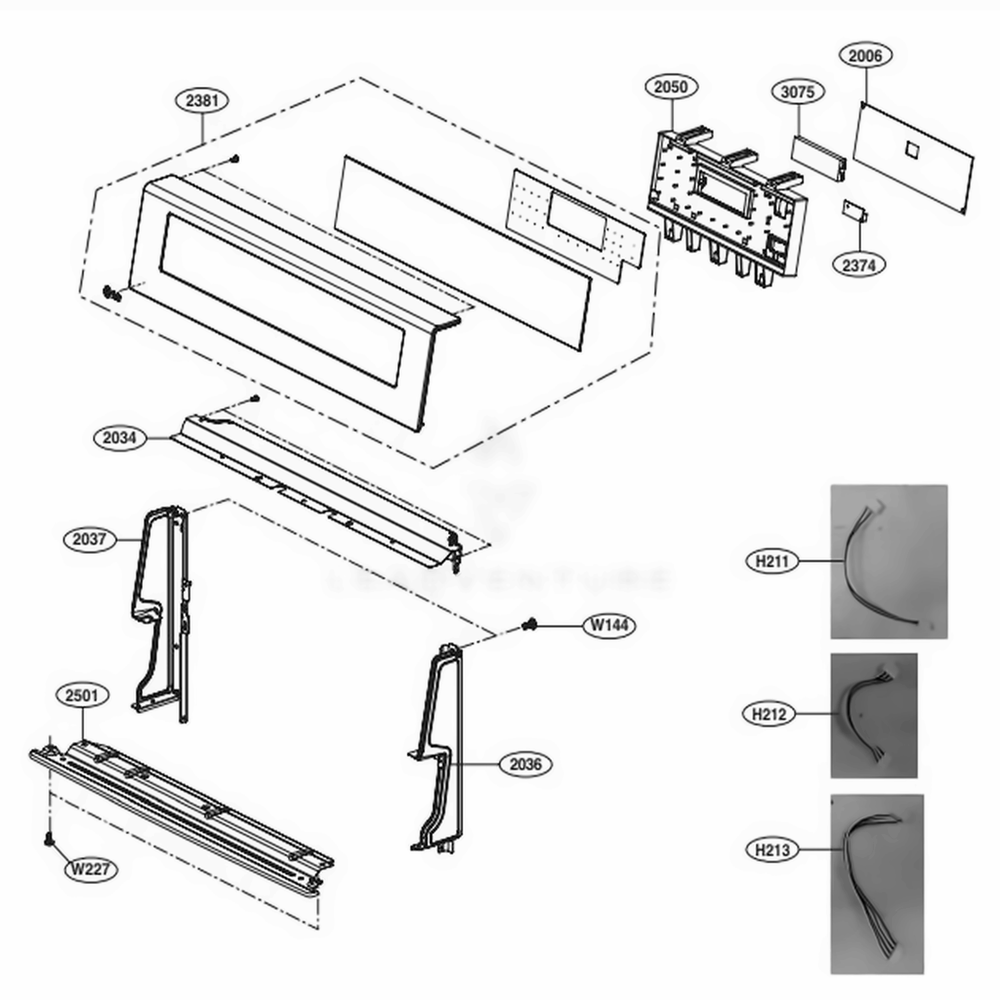 LG EAD62349831 Range Harness, Single