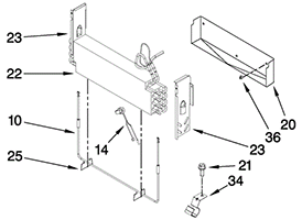 LG ABQ74310313 Control Box Case Assembly