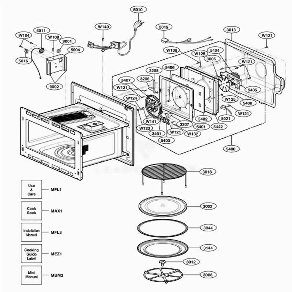 LG 5889W1A017A Oven Turntable Assembly