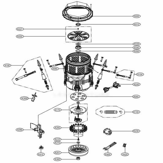 LG Washer Tub Cover - ACQ88516306