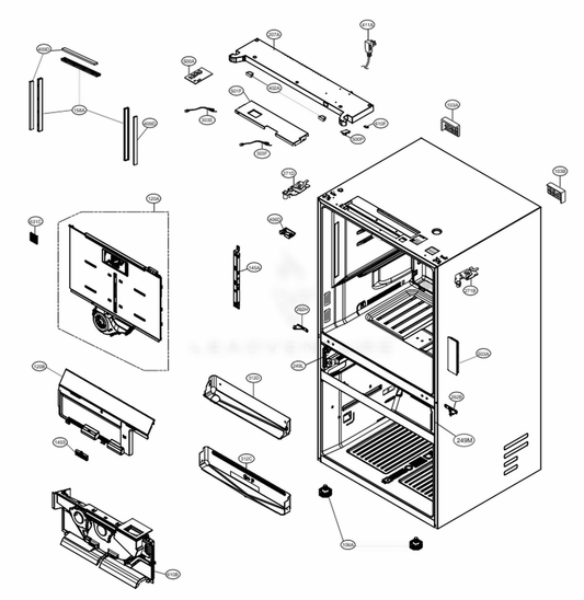 LG Refrigerator Rail Guide - AEC74177401