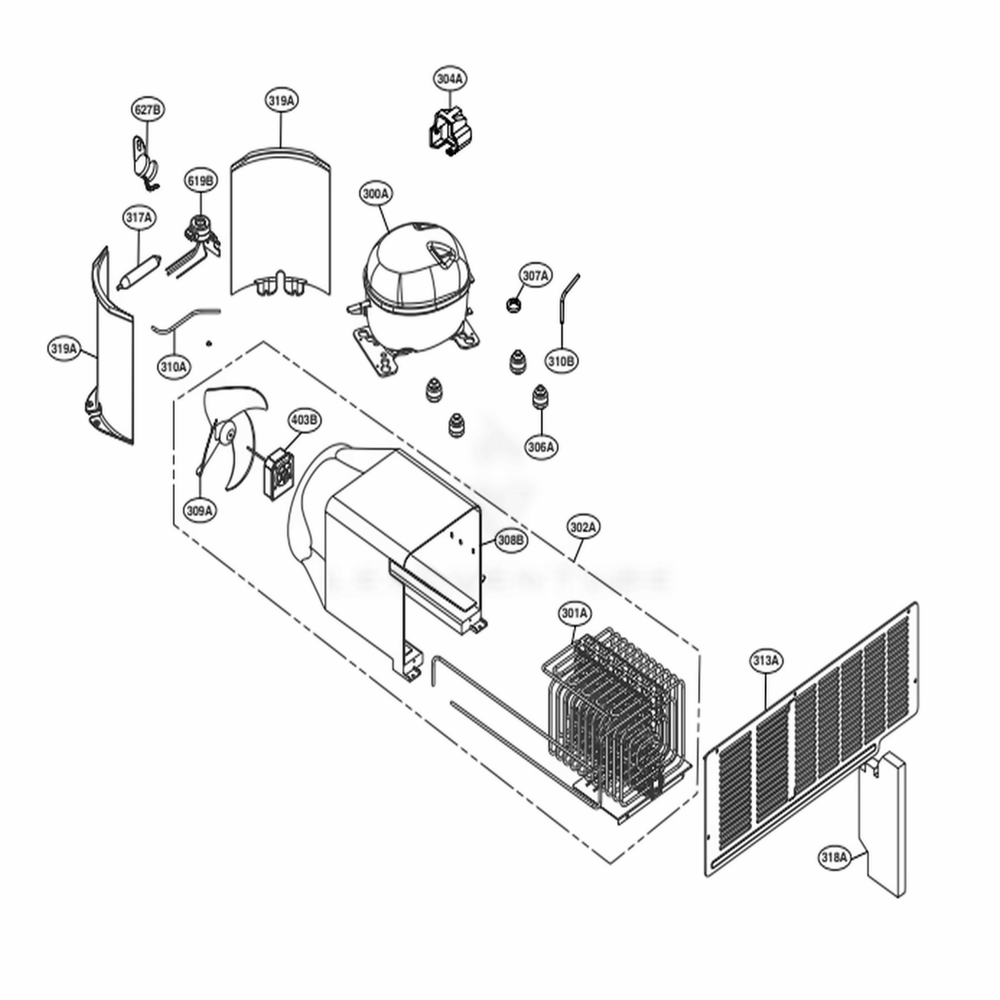 LG AJU73252502 Oven-Range Pipe Valve Assembly