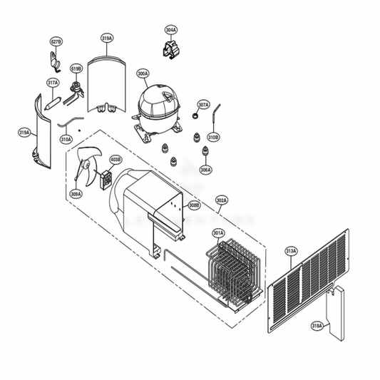 LG AJU73252502 Oven-Range Pipe Valve