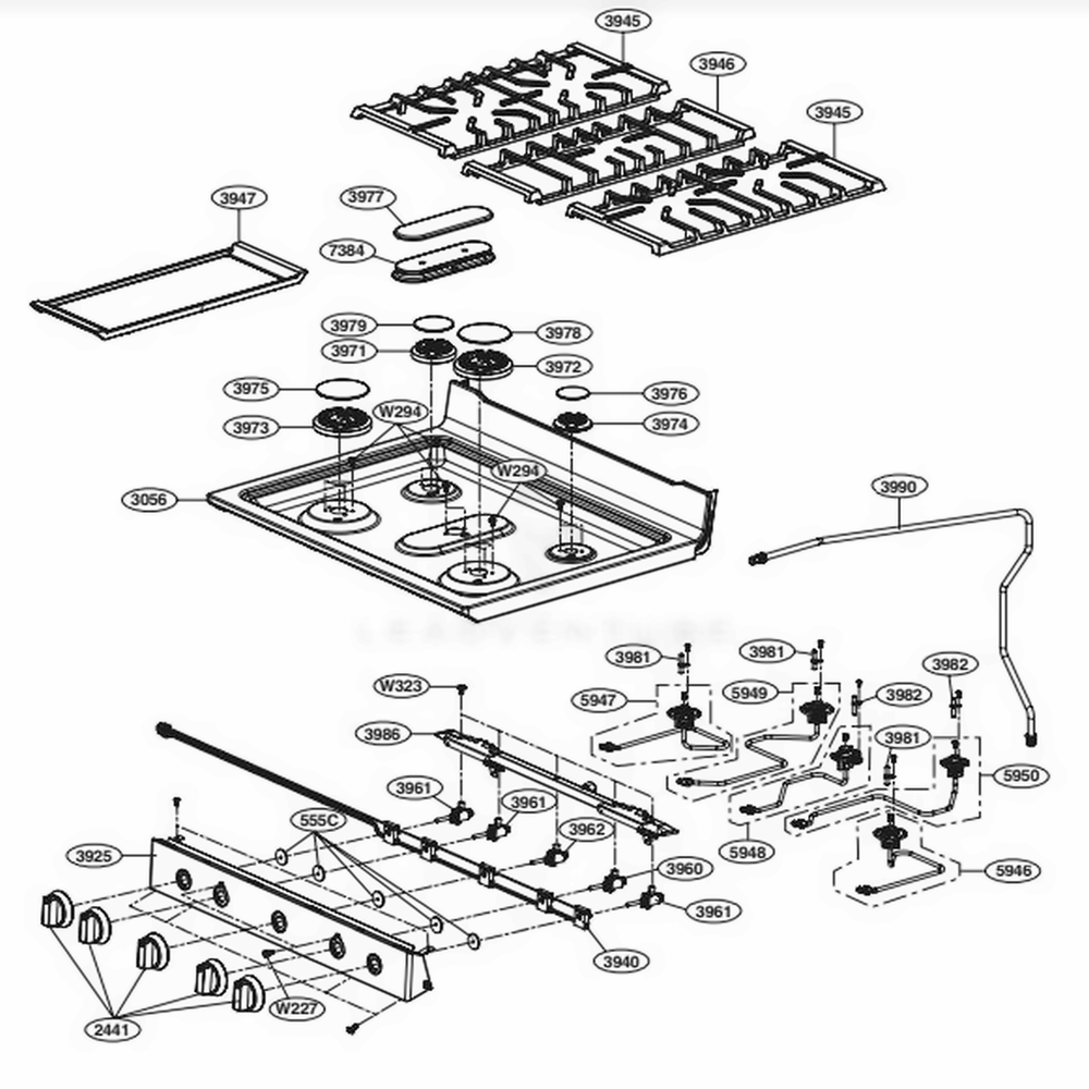 LG MGC66179711 Panel, Control