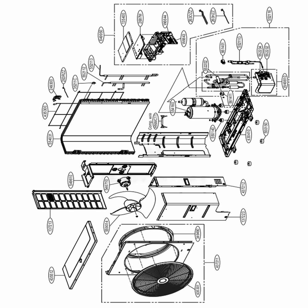 LG EBR85104037 Air Conditioner Main Pcb Assembly