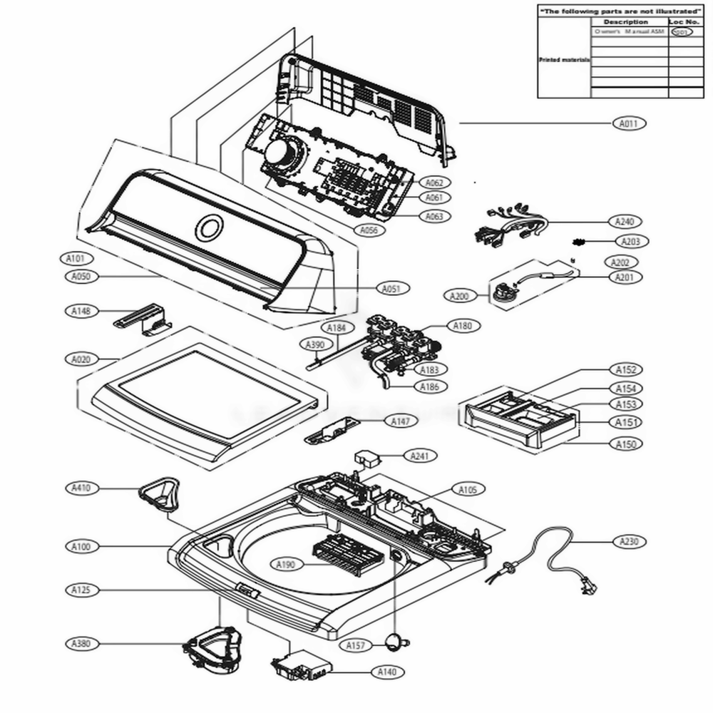 LG EAD60845693 Power Cord Assembly