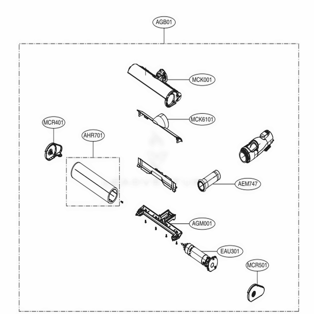 LG AEM74792901 Connector Hose Assembly