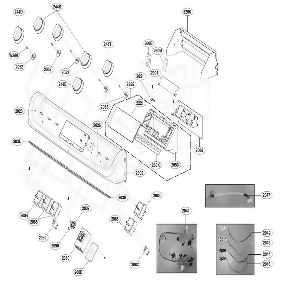 LG EAD63748806 Range Single Harness