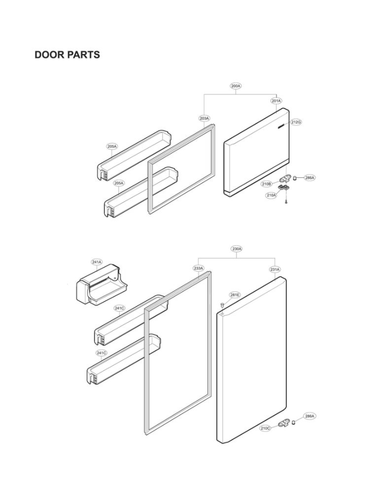 LG ACQ89591802 Refrigerator Cover Assembly, Lamp