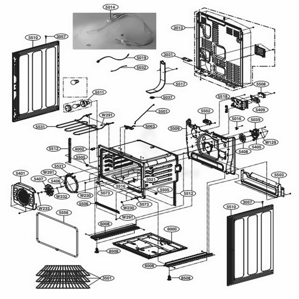 LG MHL63411410 Range Shelf