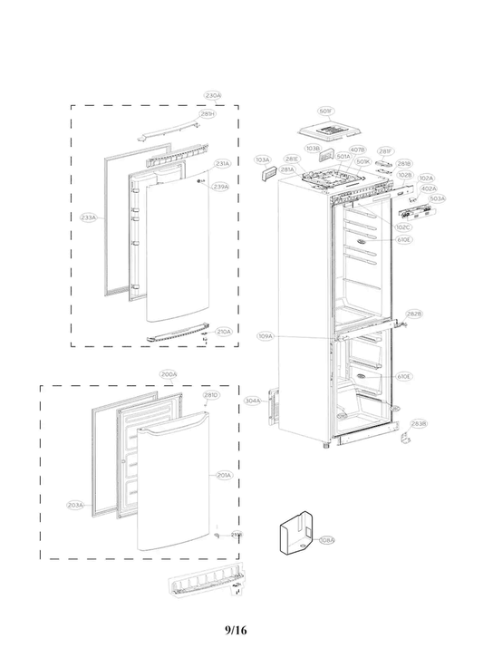 LG Refrigerator Electronic Control Board - EBR76347628