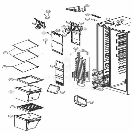 LG Refrigerator Shelf - AHT73493943