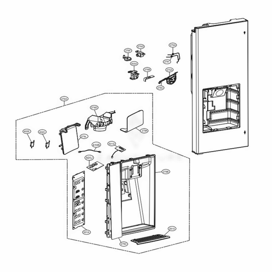 LG MCK66585146 Refrigerator Display Cover